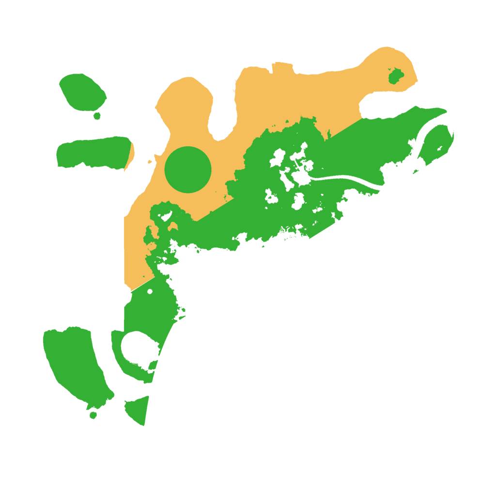 Biome Rust Map: Procedural Map, Size: 2800, Seed: 1158970100