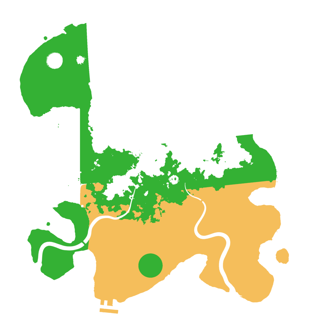 Biome Rust Map: Procedural Map, Size: 3500, Seed: 134161