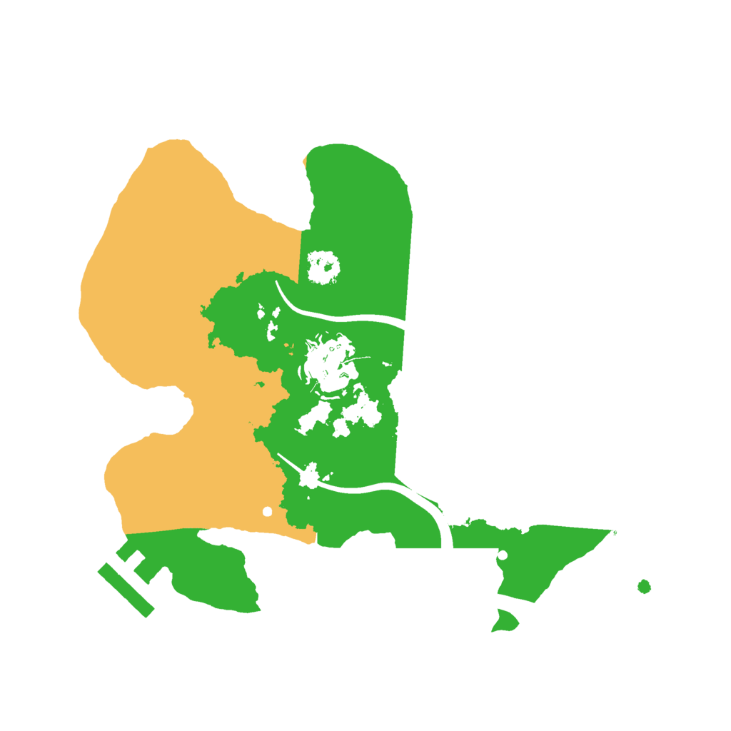 Biome Rust Map: Procedural Map, Size: 2200, Seed: 799243420