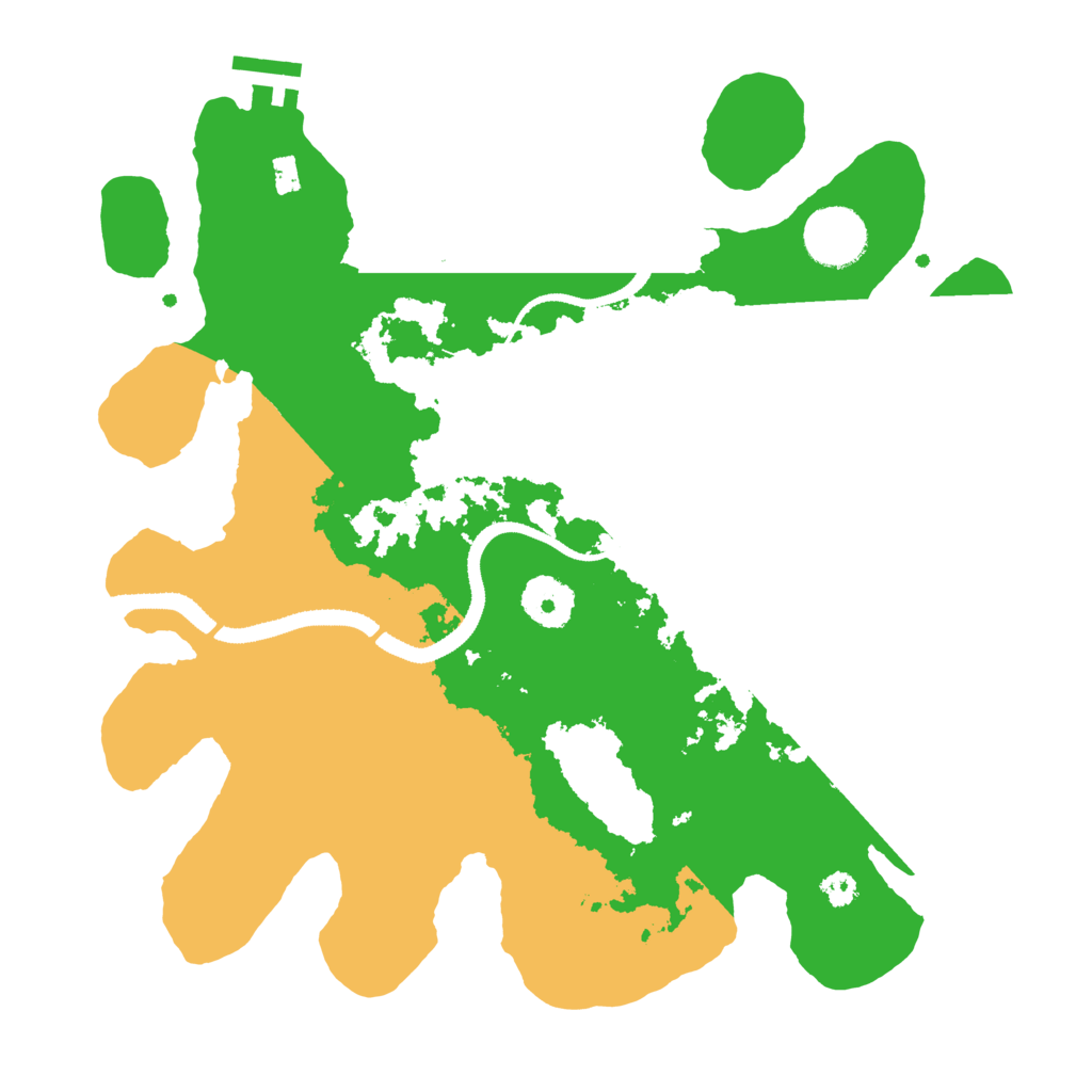 Biome Rust Map: Procedural Map, Size: 3200, Seed: 61510