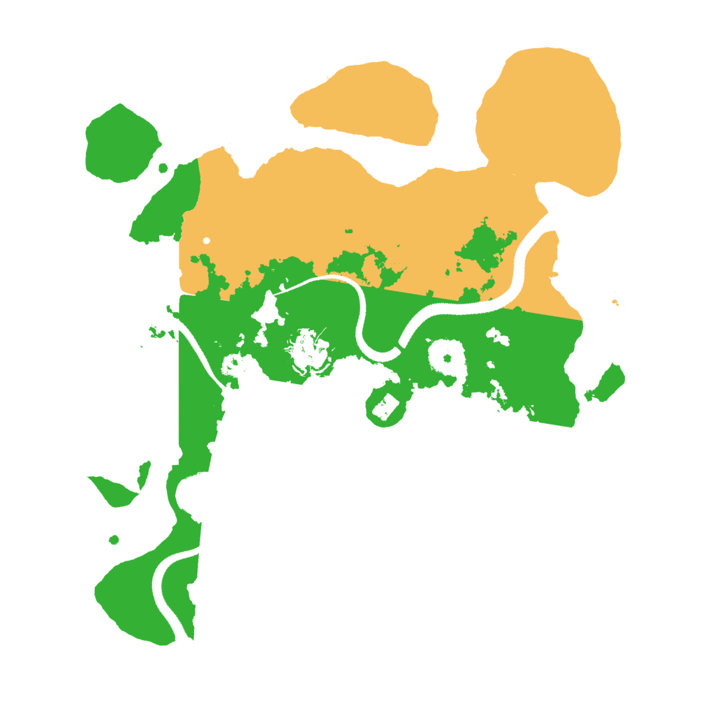 Biome Rust Map: Procedural Map, Size: 3000, Seed: 7399