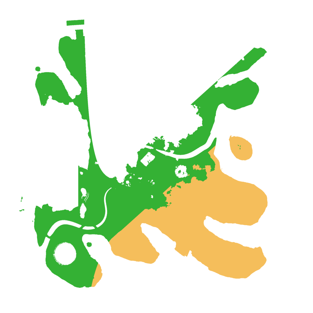 Biome Rust Map: Procedural Map, Size: 2500, Seed: 1241784606