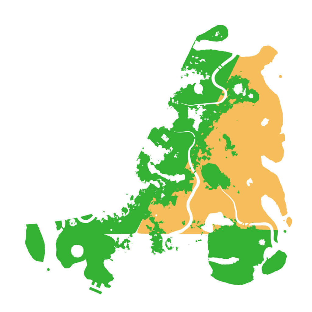 Biome Rust Map: Procedural Map, Size: 4500, Seed: 736683421