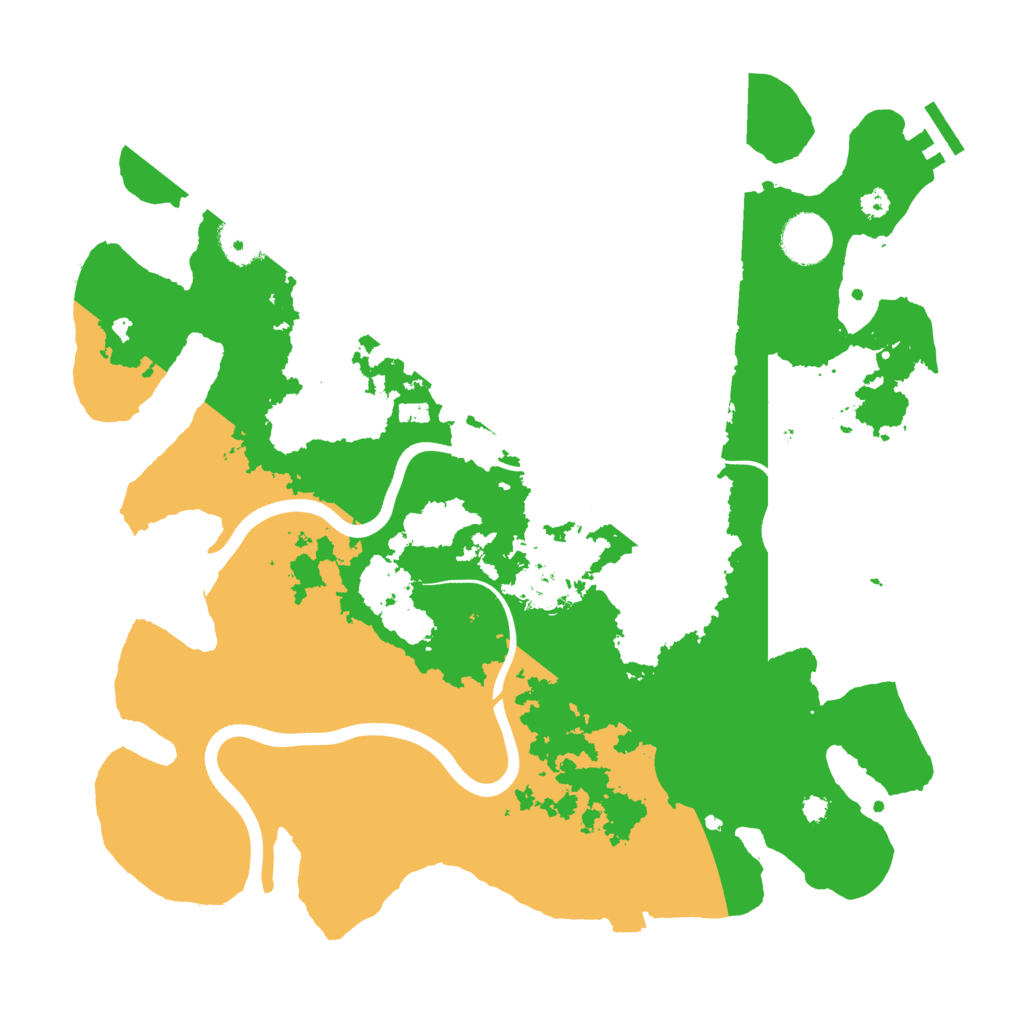 Biome Rust Map: Procedural Map, Size: 3600, Seed: 384246
