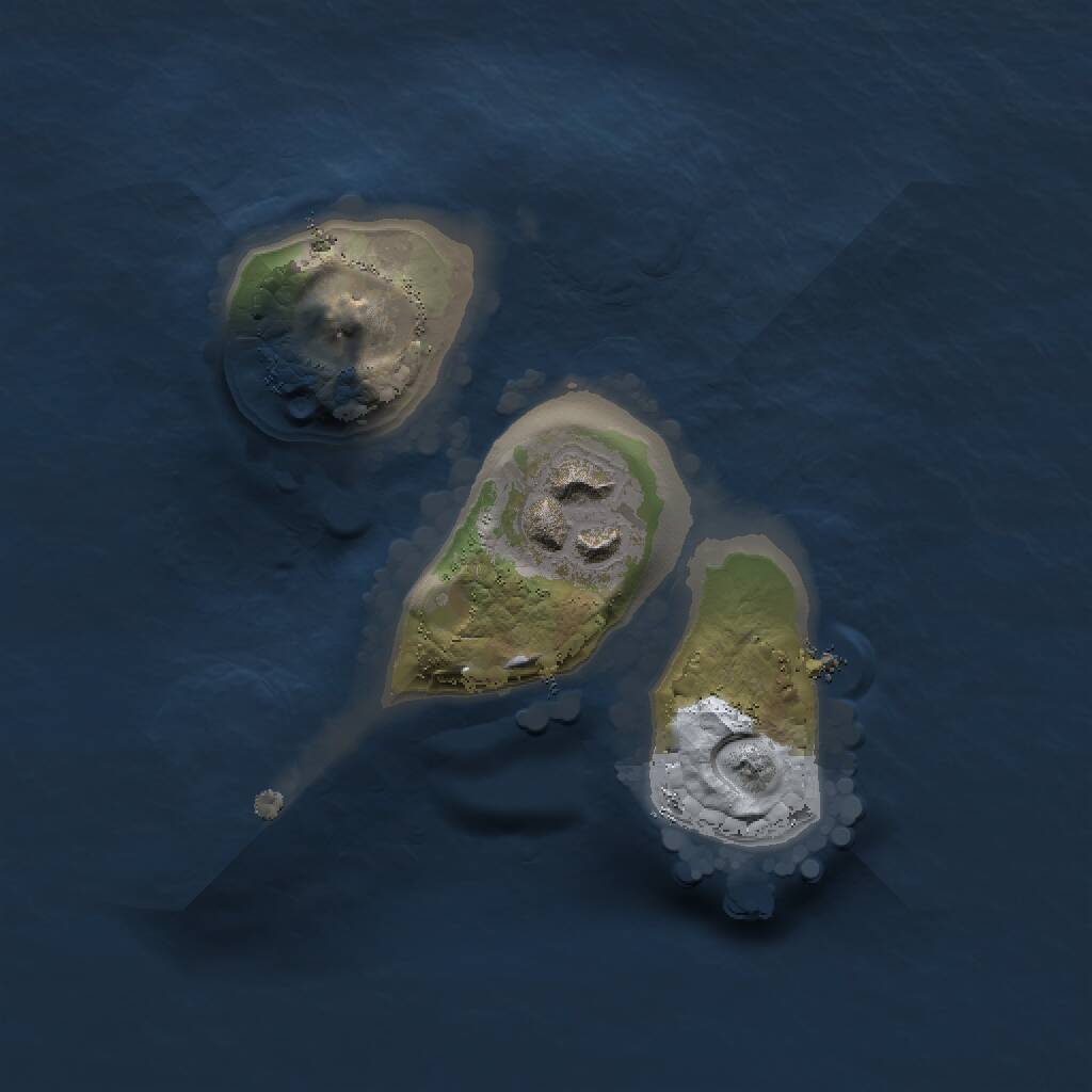 Rust Map: Procedural Map, Size: 1500, Seed: 215106299, 2 Monuments