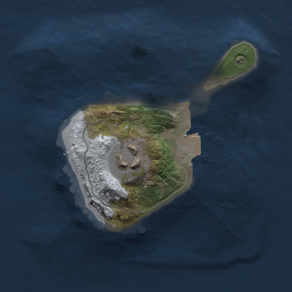 Rust Map: Procedural Map, Size: 1500, Seed: 1557976627, 2 Monuments