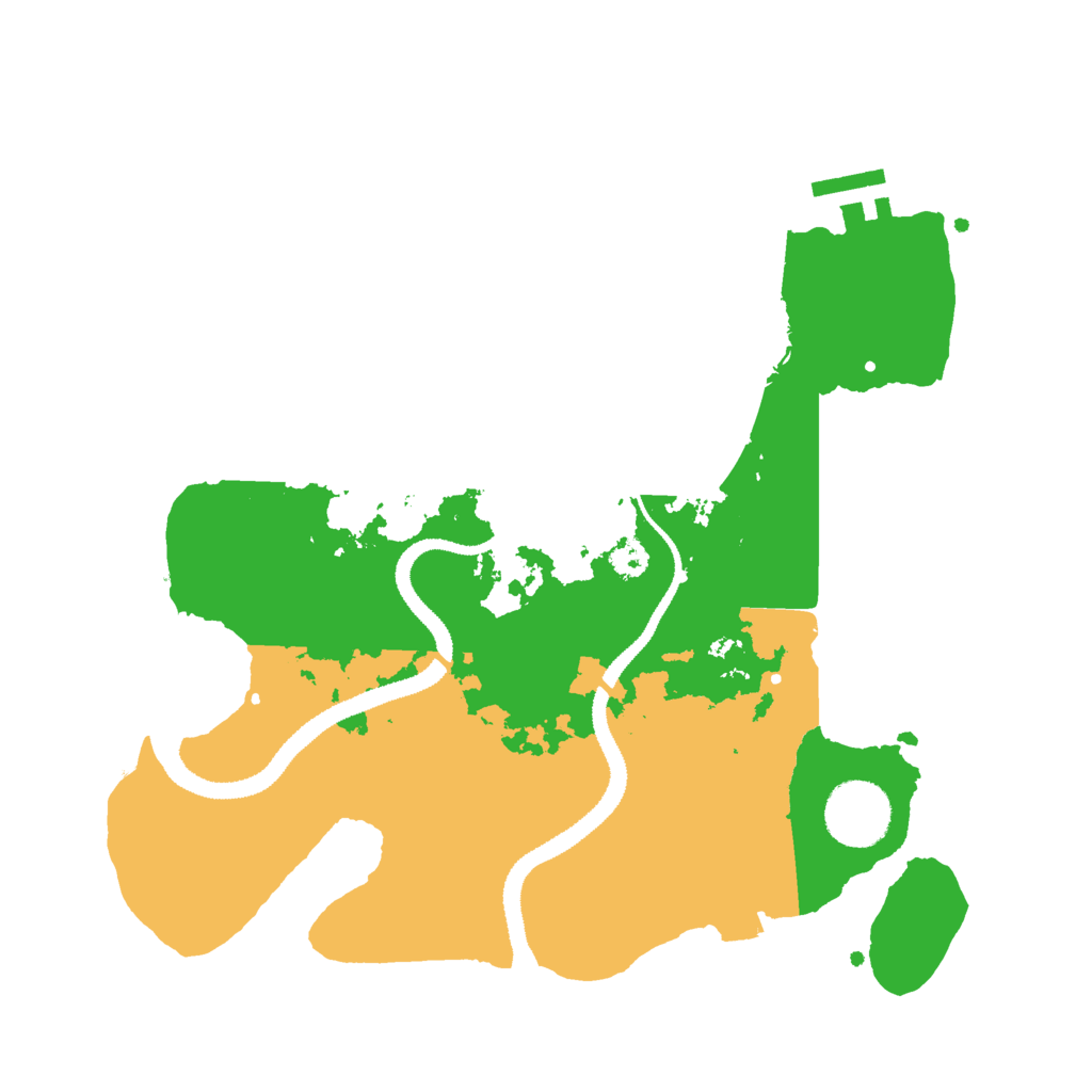 Biome Rust Map: Procedural Map, Size: 3000, Seed: 453678