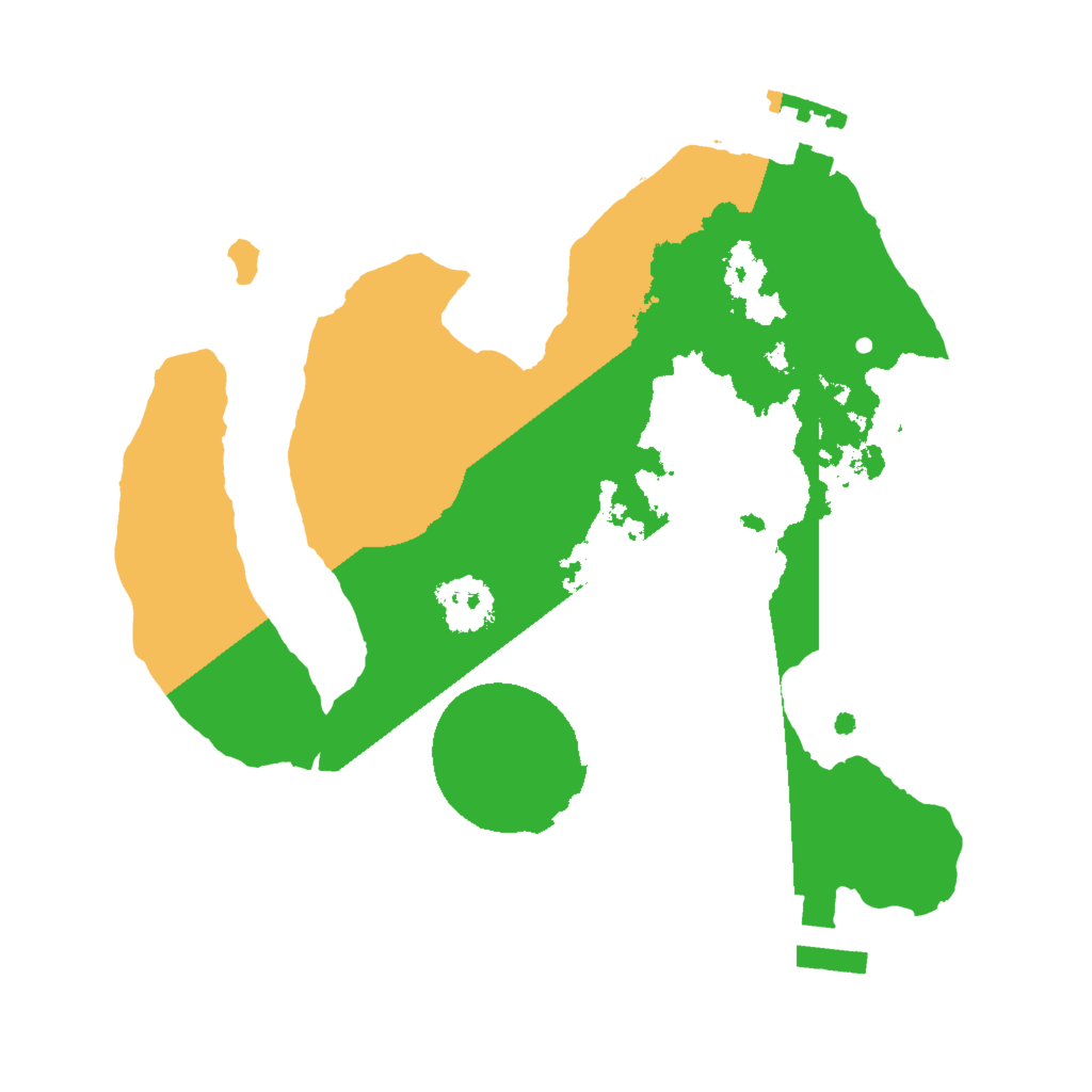 Biome Rust Map: Procedural Map, Size: 2000, Seed: 754015235