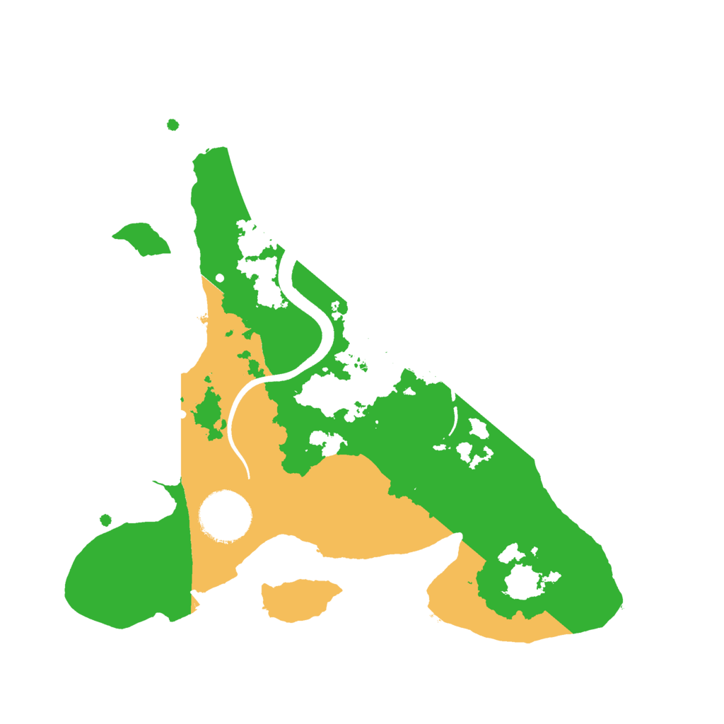 Biome Rust Map: Procedural Map, Size: 2500, Seed: 445822417