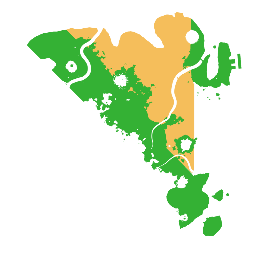 Biome Rust Map: Procedural Map, Size: 3500, Seed: 86147