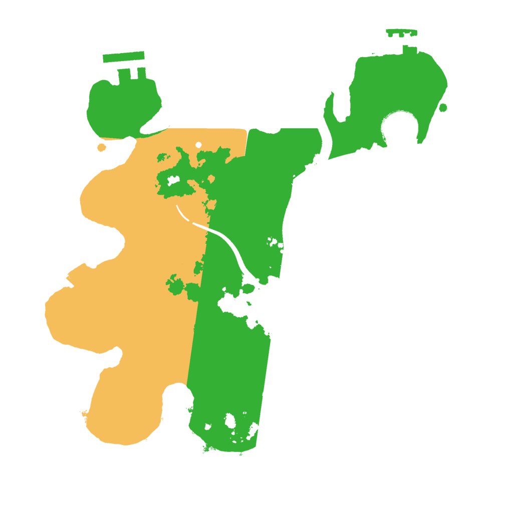 Biome Rust Map: Procedural Map, Size: 2500, Seed: 284736