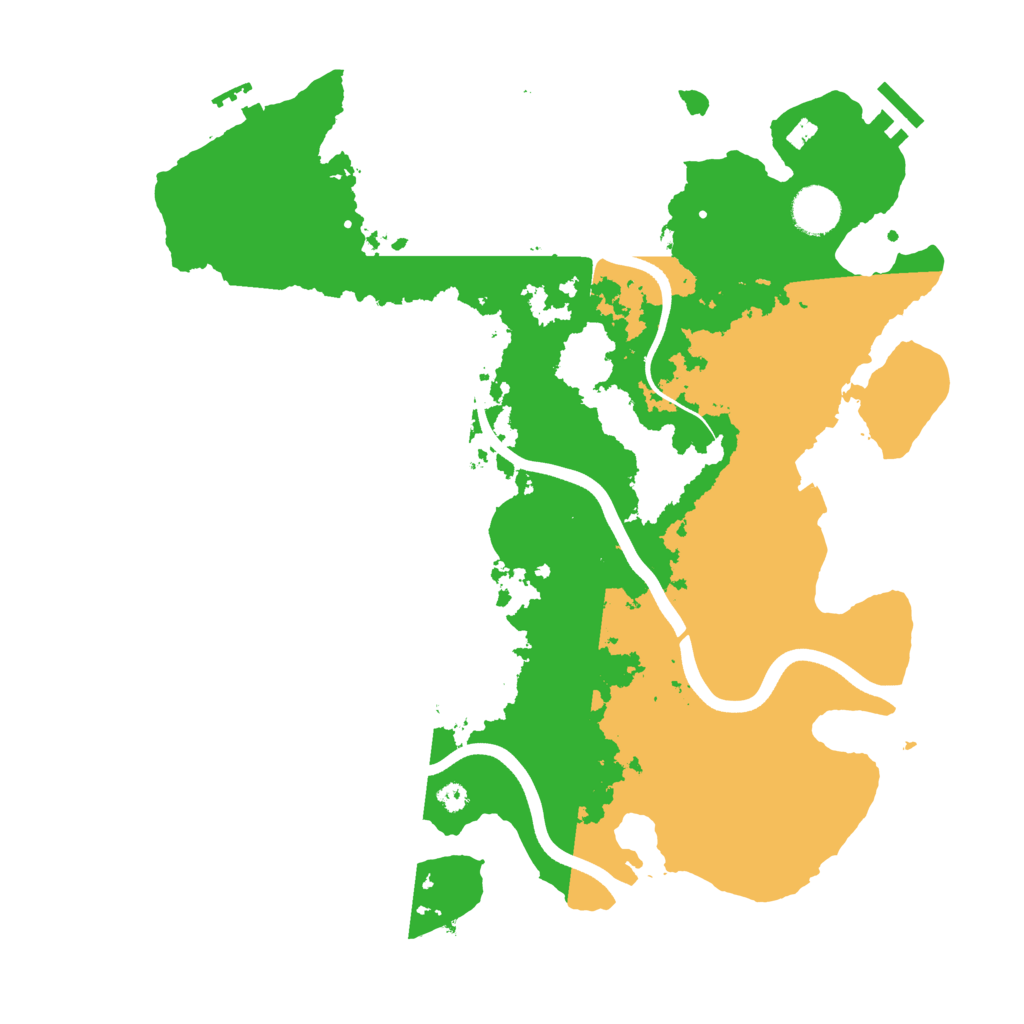 Biome Rust Map: Procedural Map, Size: 3700, Seed: 1515090704