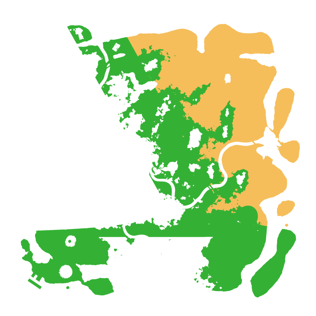 Biome Rust Map: Procedural Map, Size: 4250, Seed: 54089693