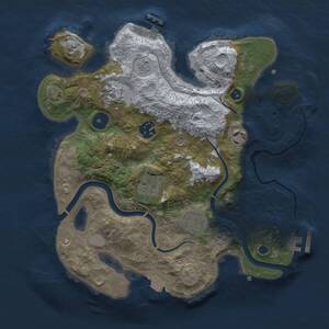 Thumbnail Rust Map: Procedural Map, Size: 3000, Seed: 3261861, 12 Monuments