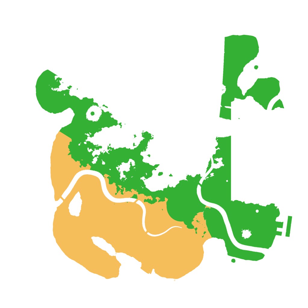 Biome Rust Map: Procedural Map, Size: 3000, Seed: 3261861