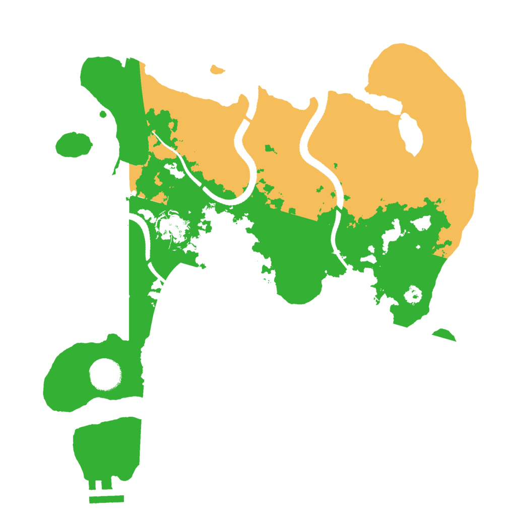 Biome Rust Map: Procedural Map, Size: 3000, Seed: 11992