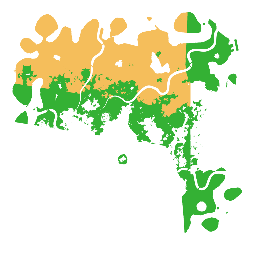 Biome Rust Map: Procedural Map, Size: 4500, Seed: 1070820029