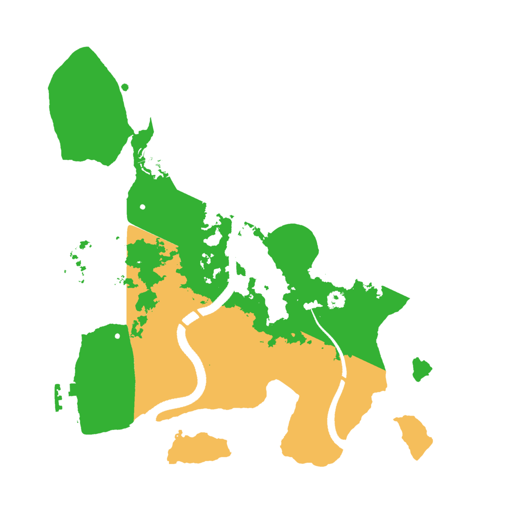 Biome Rust Map: Procedural Map, Size: 2800, Seed: 14966