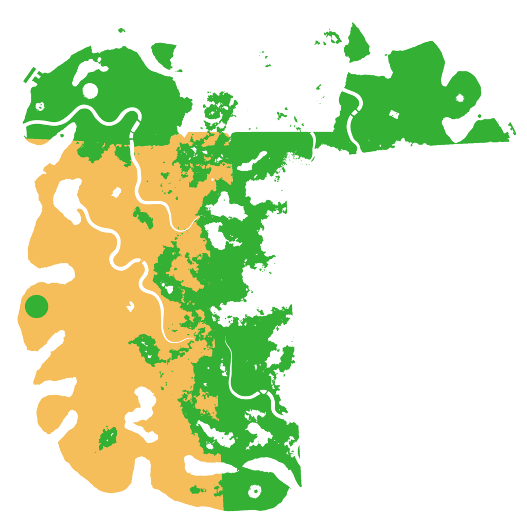 Biome Rust Map: Procedural Map, Size: 6000, Seed: 7513863