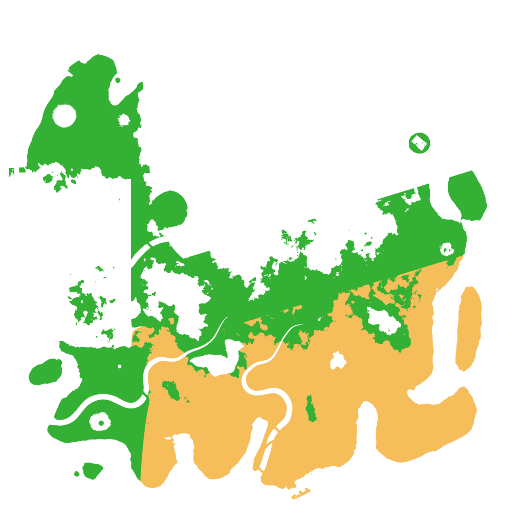 Biome Rust Map: Procedural Map, Size: 4000, Seed: 25545