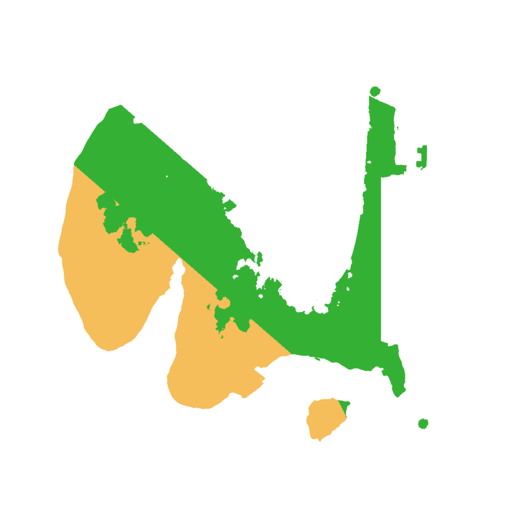 Biome Rust Map: Procedural Map, Size: 2000, Seed: 2345678