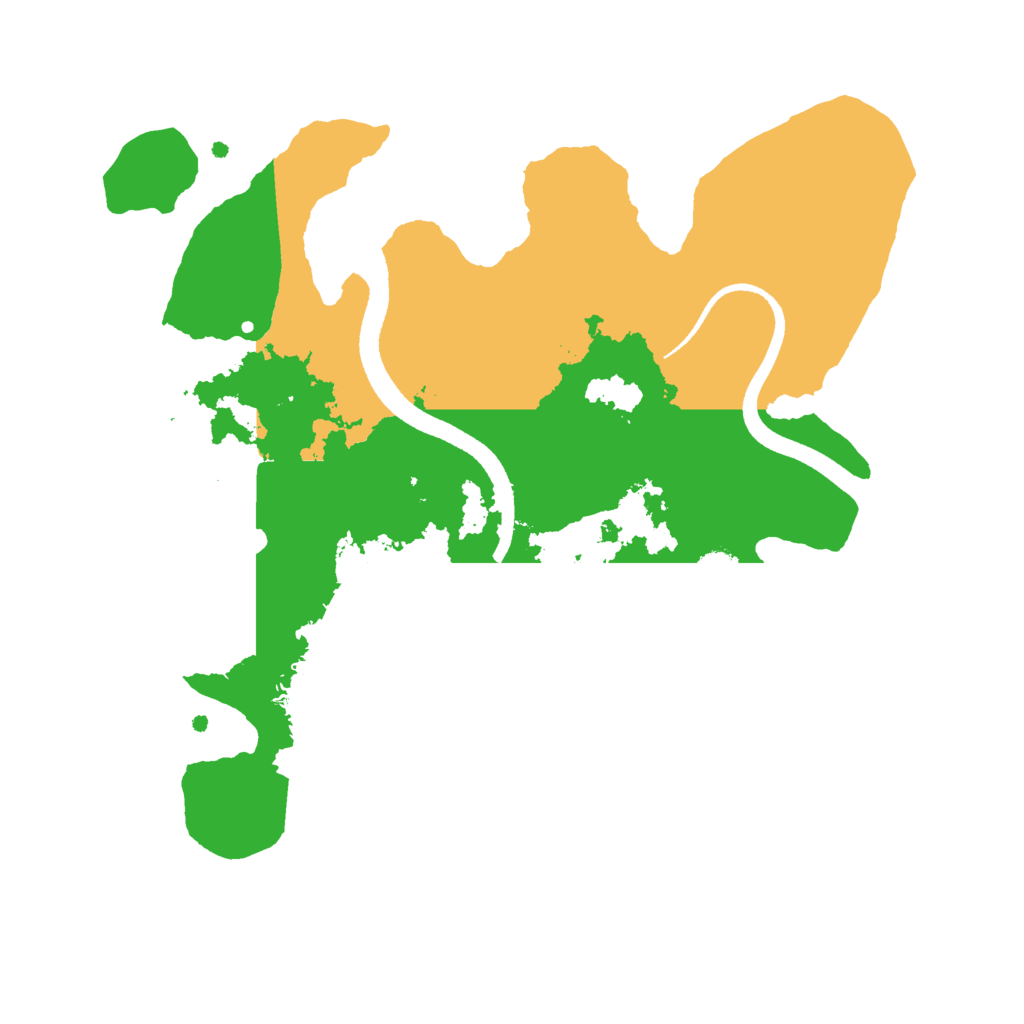 Biome Rust Map: Procedural Map, Size: 2500, Seed: 577677011