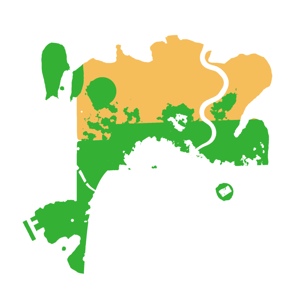 Biome Rust Map: Procedural Map, Size: 2900, Seed: 4451