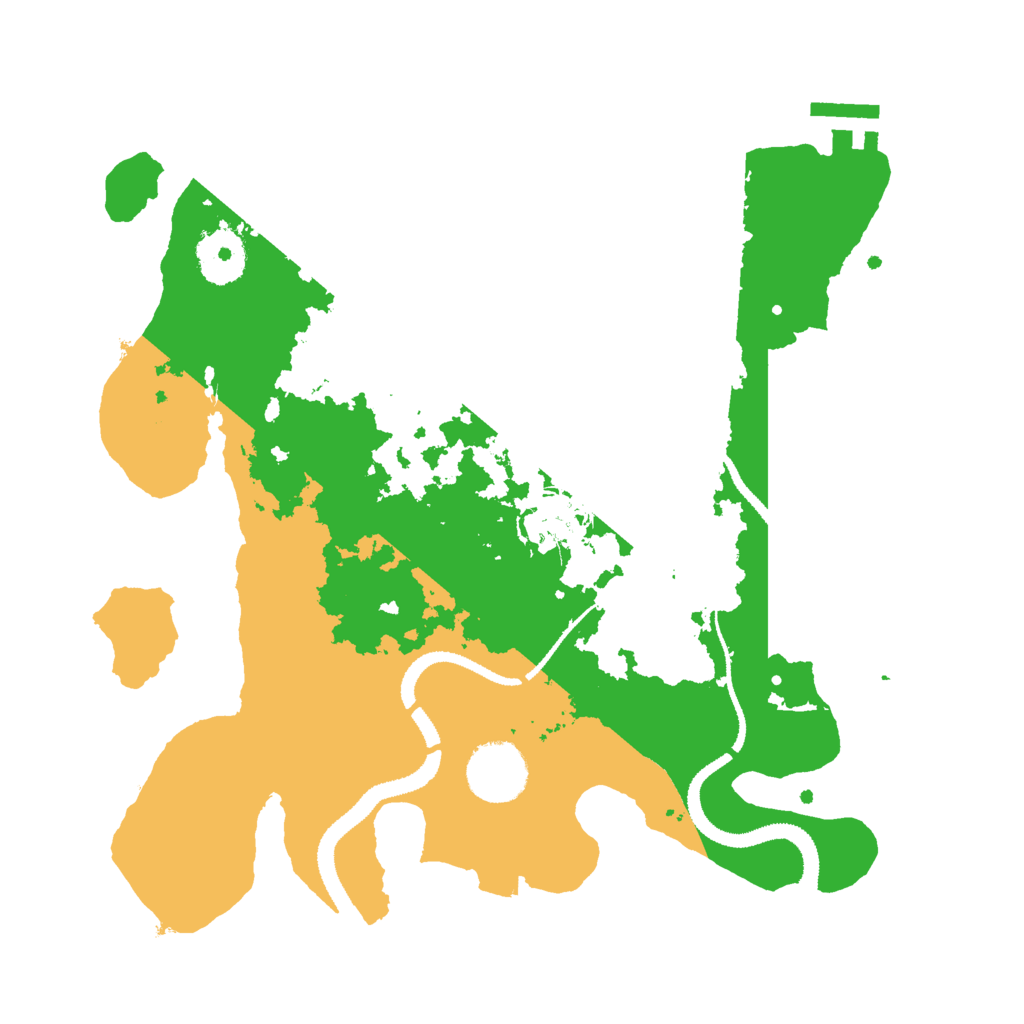 Biome Rust Map: Procedural Map, Size: 3000, Seed: 2007804286