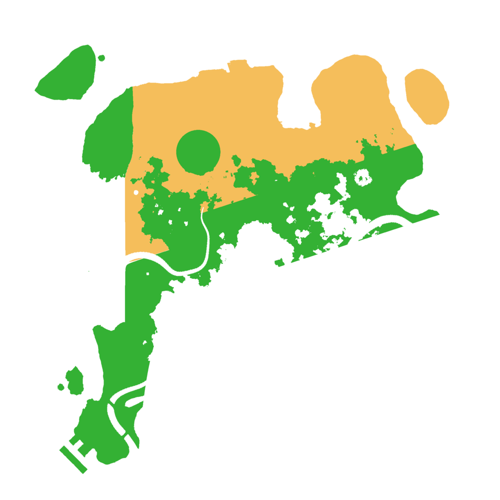 Biome Rust Map: Procedural Map, Size: 3000, Seed: 37874