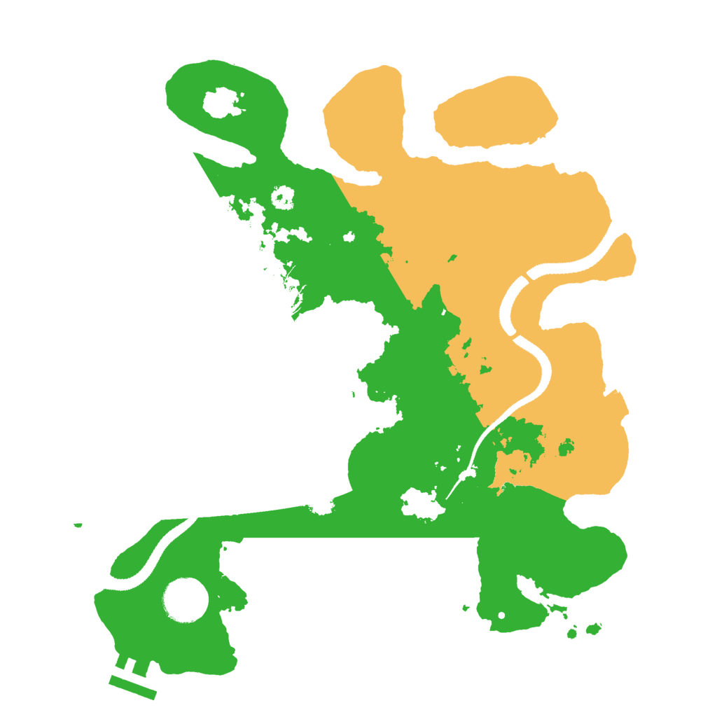 Biome Rust Map: Procedural Map, Size: 3000, Seed: 1507587326