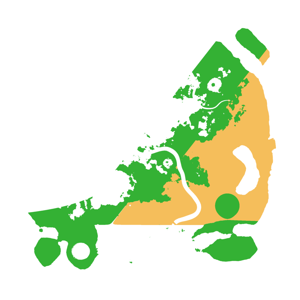 Biome Rust Map: Procedural Map, Size: 3250, Seed: 55
