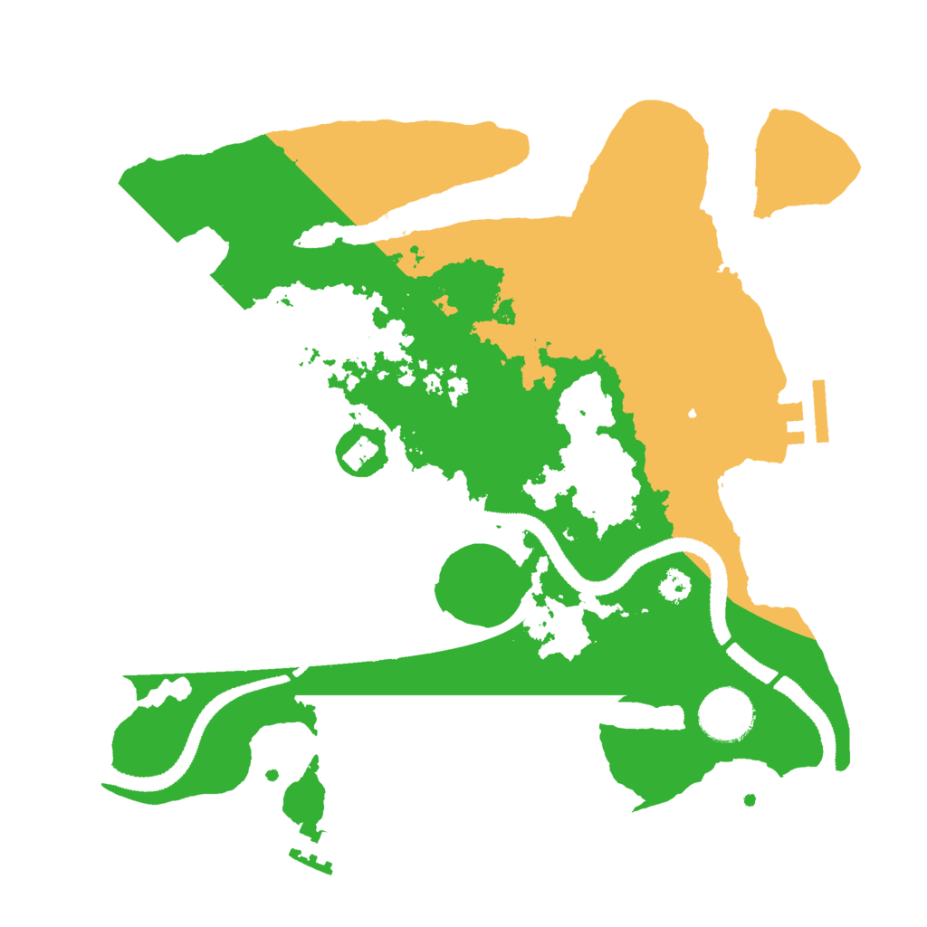 Biome Rust Map: Procedural Map, Size: 3000, Seed: 1159910439