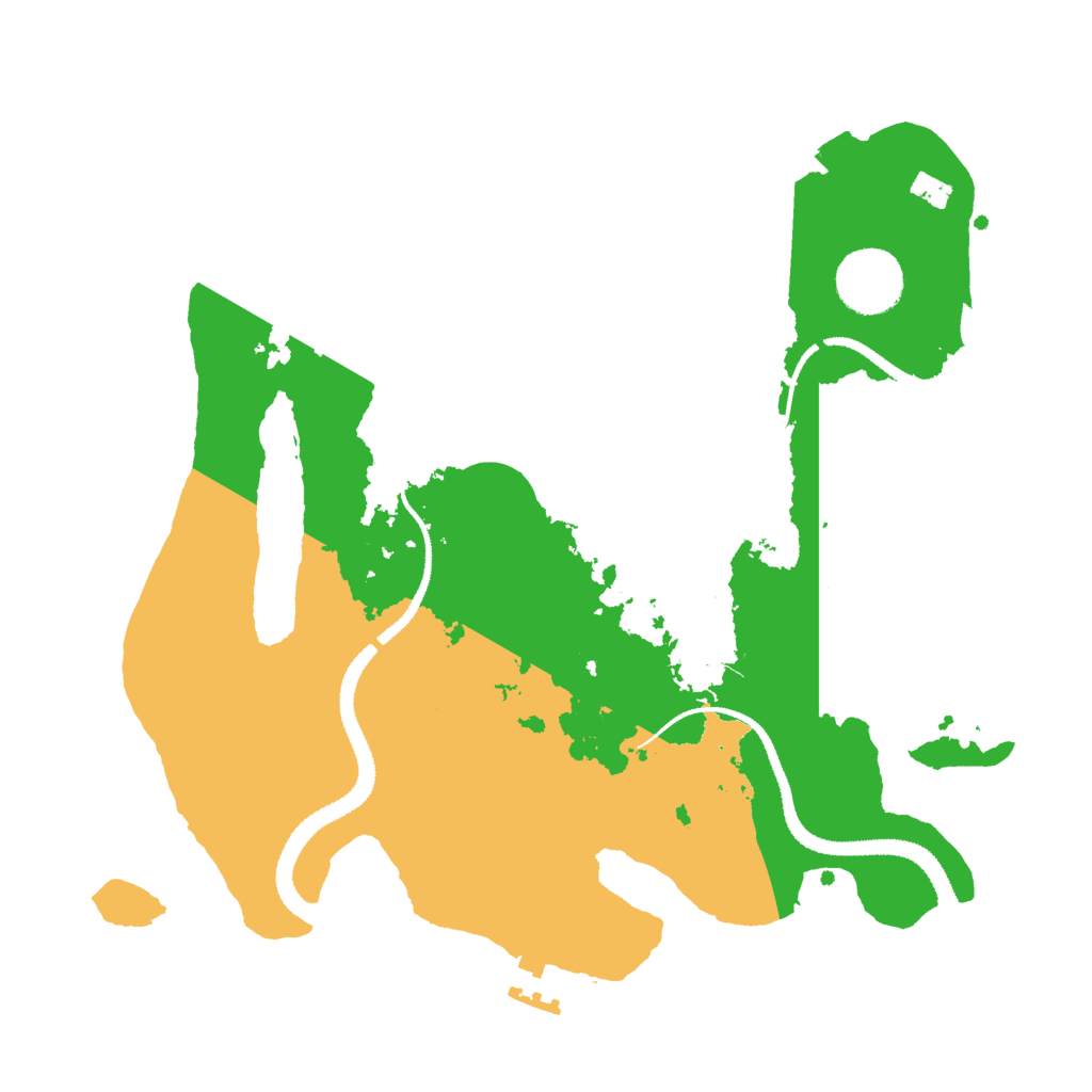 Biome Rust Map: Procedural Map, Size: 3000, Seed: 14106