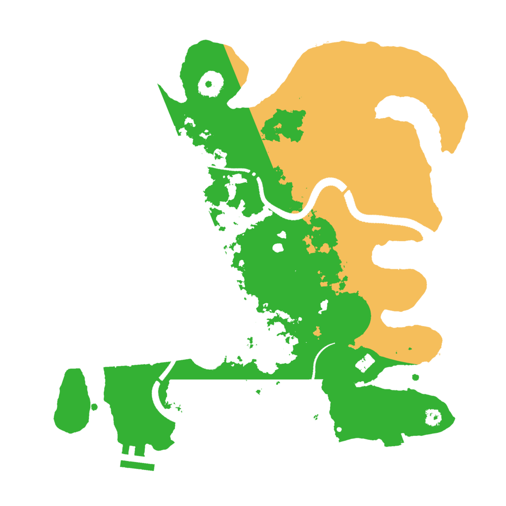 Biome Rust Map: Procedural Map, Size: 3000, Seed: 13286