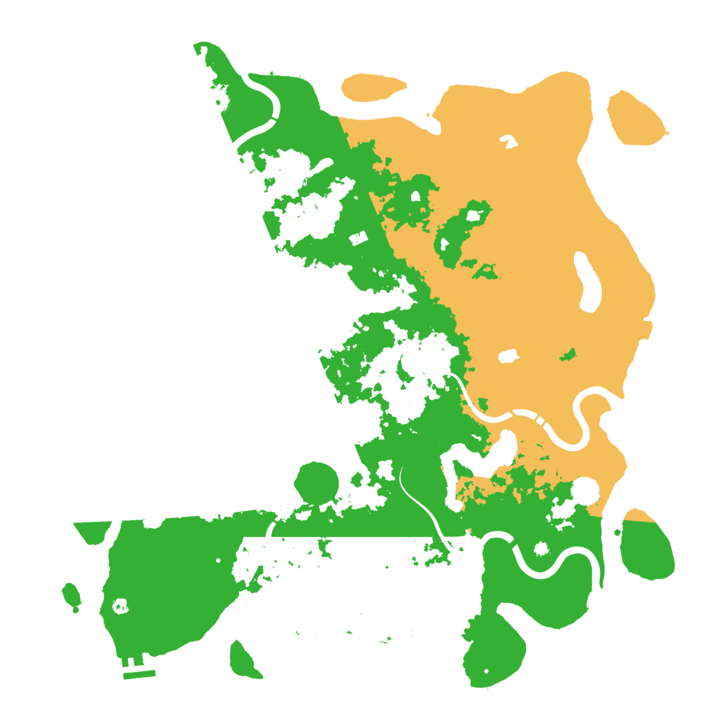Biome Rust Map: Procedural Map, Size: 4500, Seed: 13286