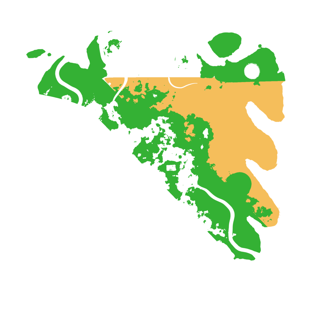 Biome Rust Map: Procedural Map, Size: 3500, Seed: 623288826