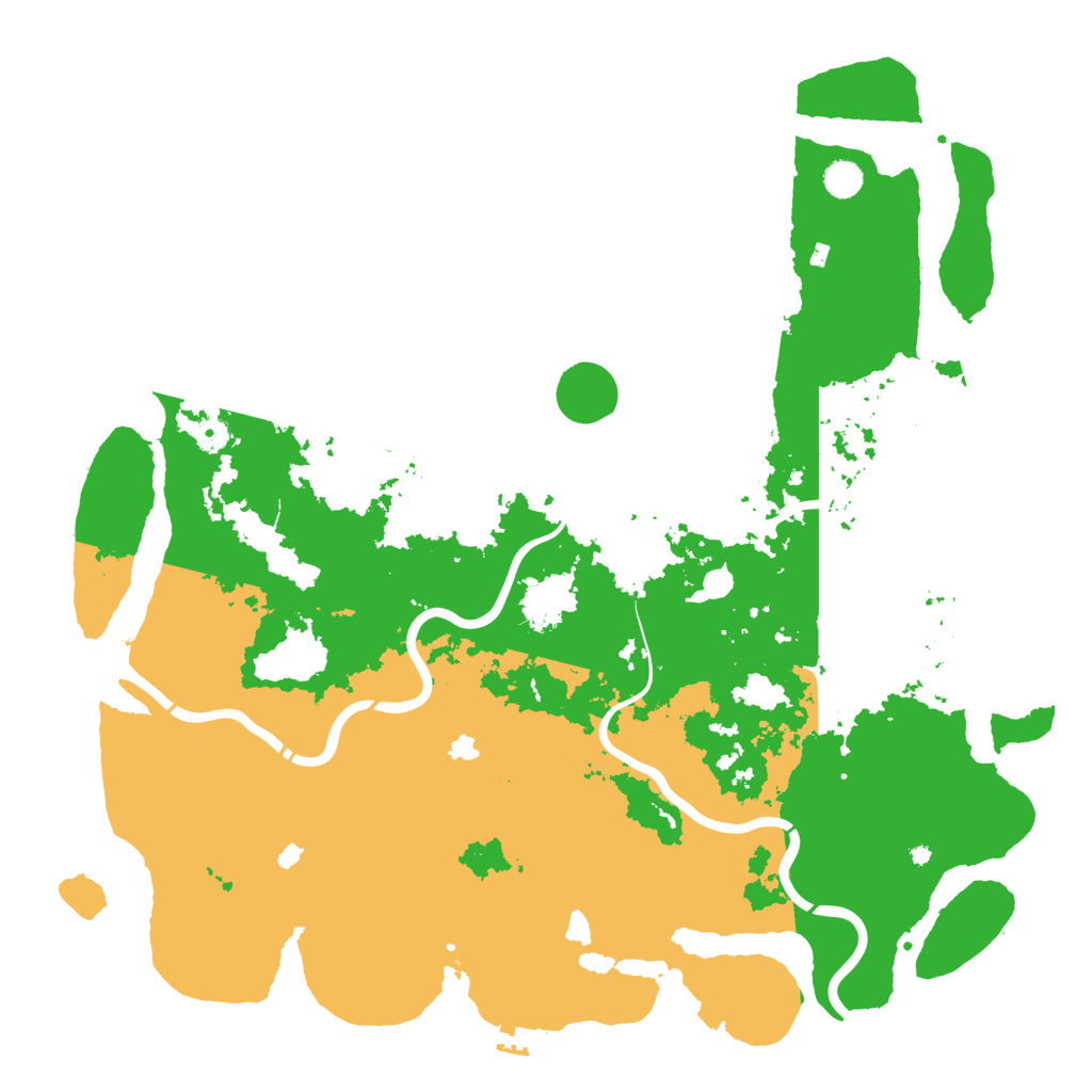 Biome Rust Map: Procedural Map, Size: 5000, Seed: 3455764