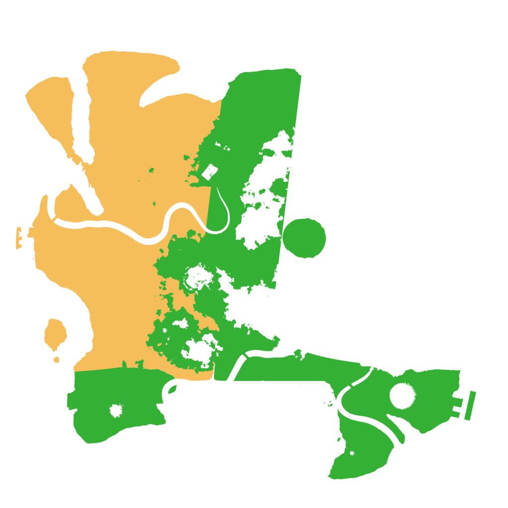 Biome Rust Map: Procedural Map, Size: 3500, Seed: 577983