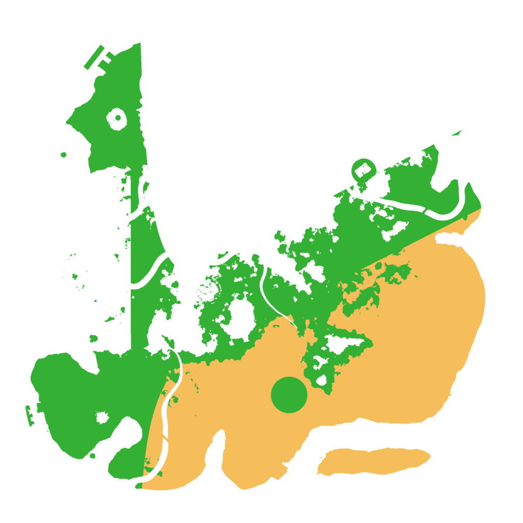 Biome Rust Map: Procedural Map, Size: 3800, Seed: 955070366