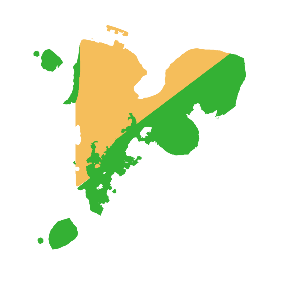 Biome Rust Map: Procedural Map, Size: 2000, Seed: 10393021