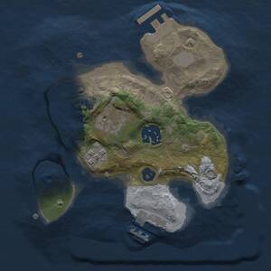 Thumbnail Rust Map: Procedural Map, Size: 2000, Seed: 221465, 6 Monuments