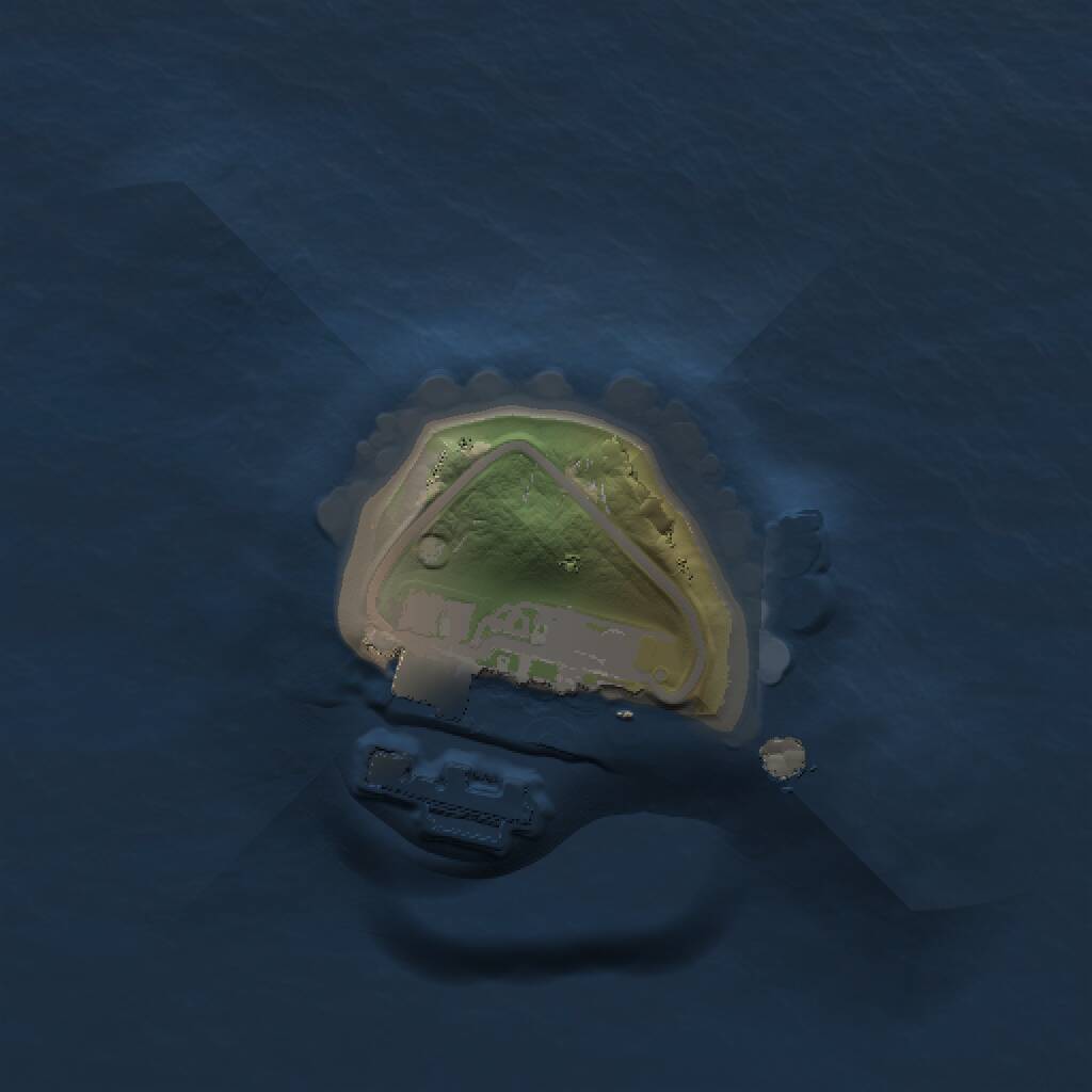 Rust Map: Procedural Map, Size: 1000, Seed: 1104275985, 2 Monuments