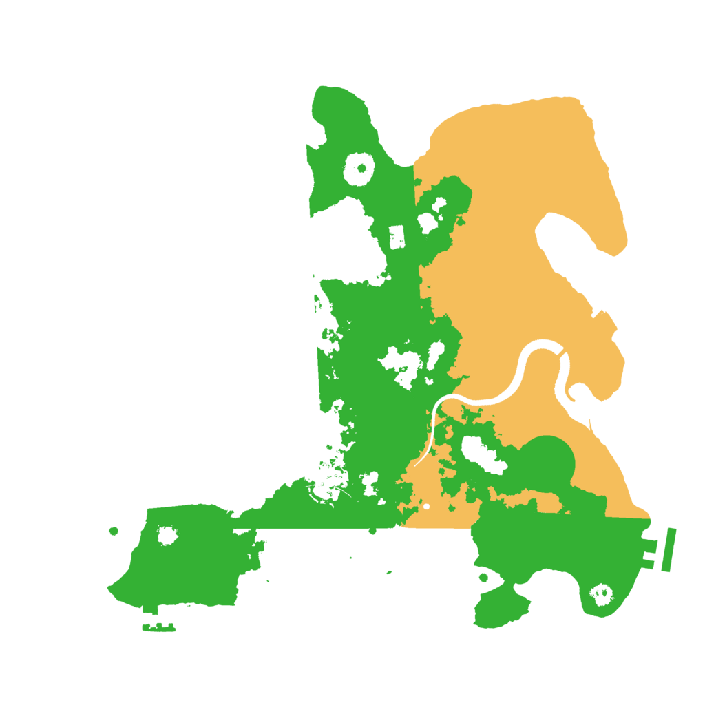 Biome Rust Map: Procedural Map, Size: 3250, Seed: 545285115