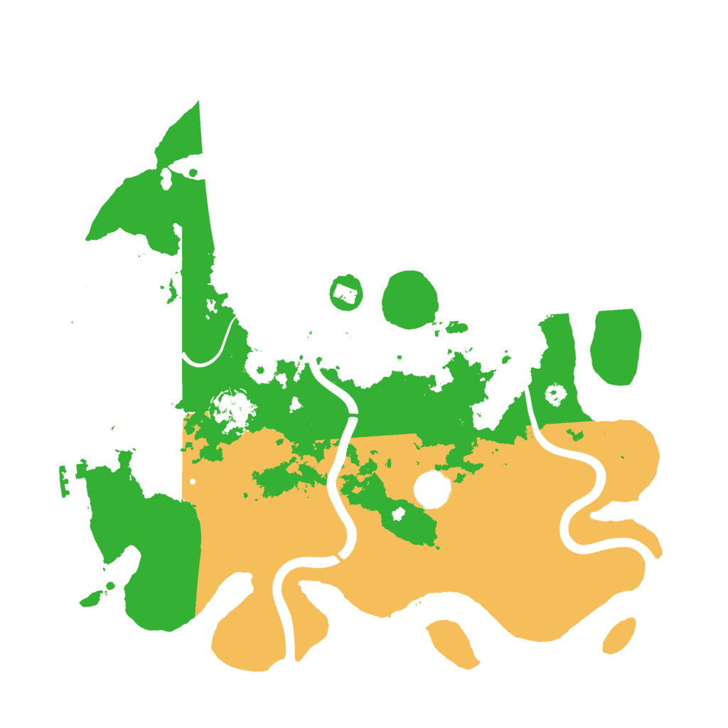 Biome Rust Map: Procedural Map, Size: 3500, Seed: 83187621