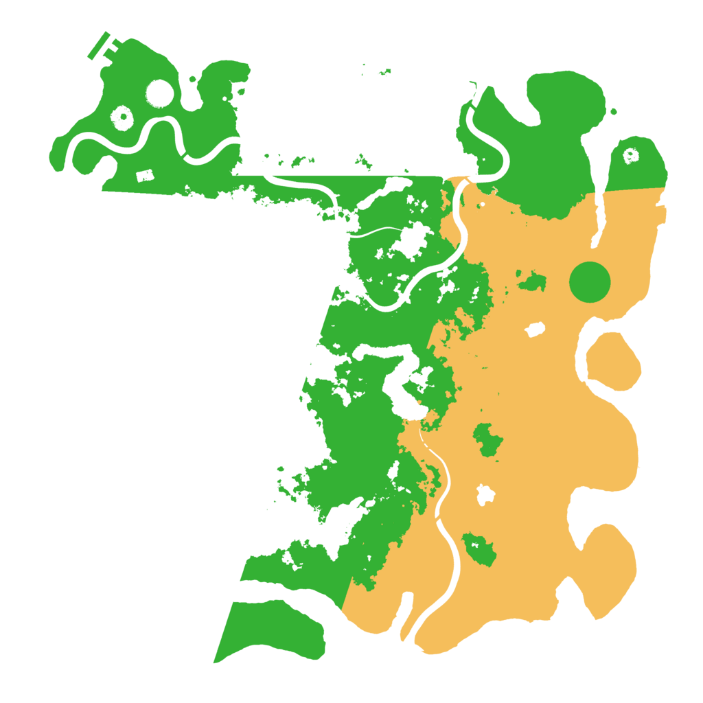 Biome Rust Map: Procedural Map, Size: 4500, Seed: 1240568