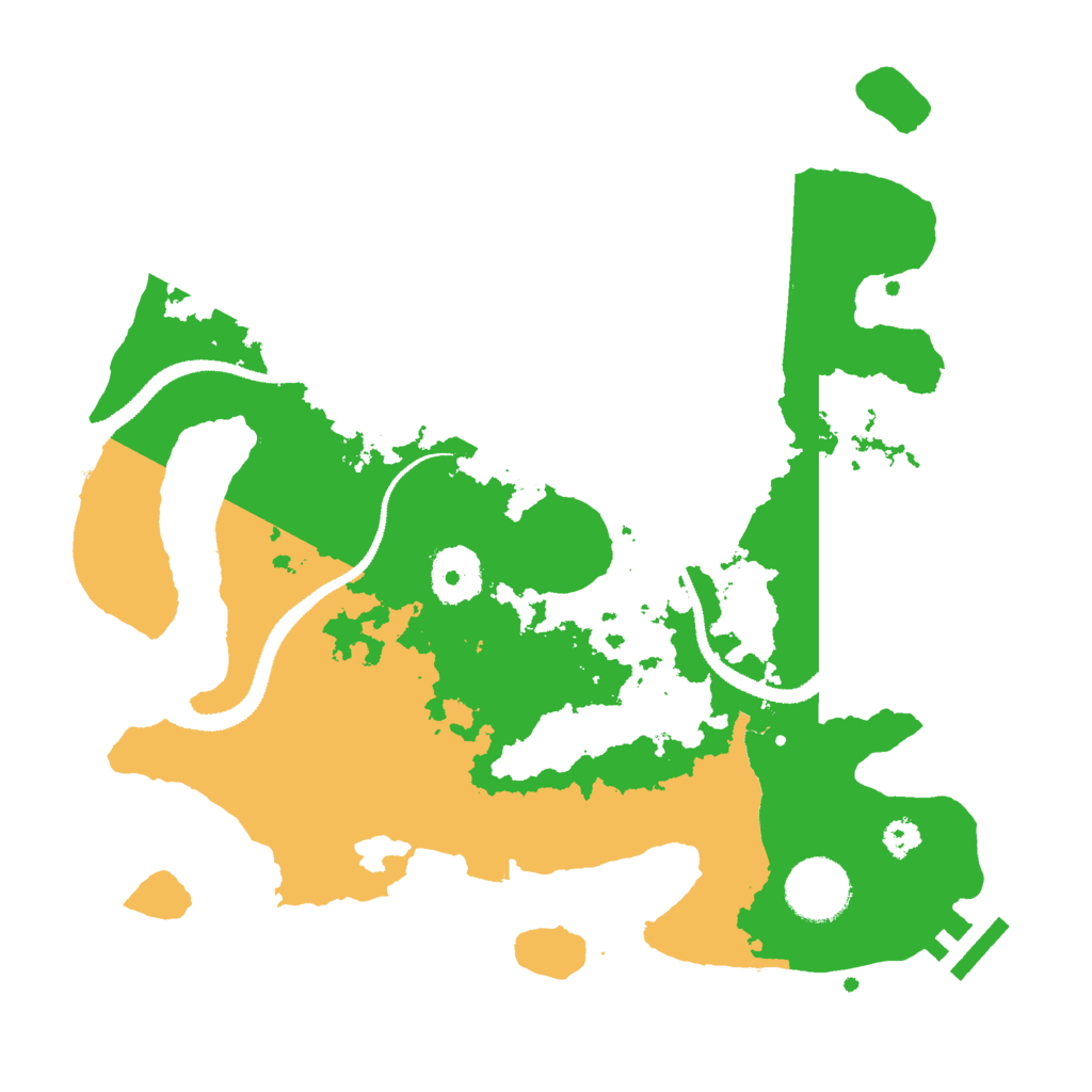 Biome Rust Map: Procedural Map, Size: 3000, Seed: 17517