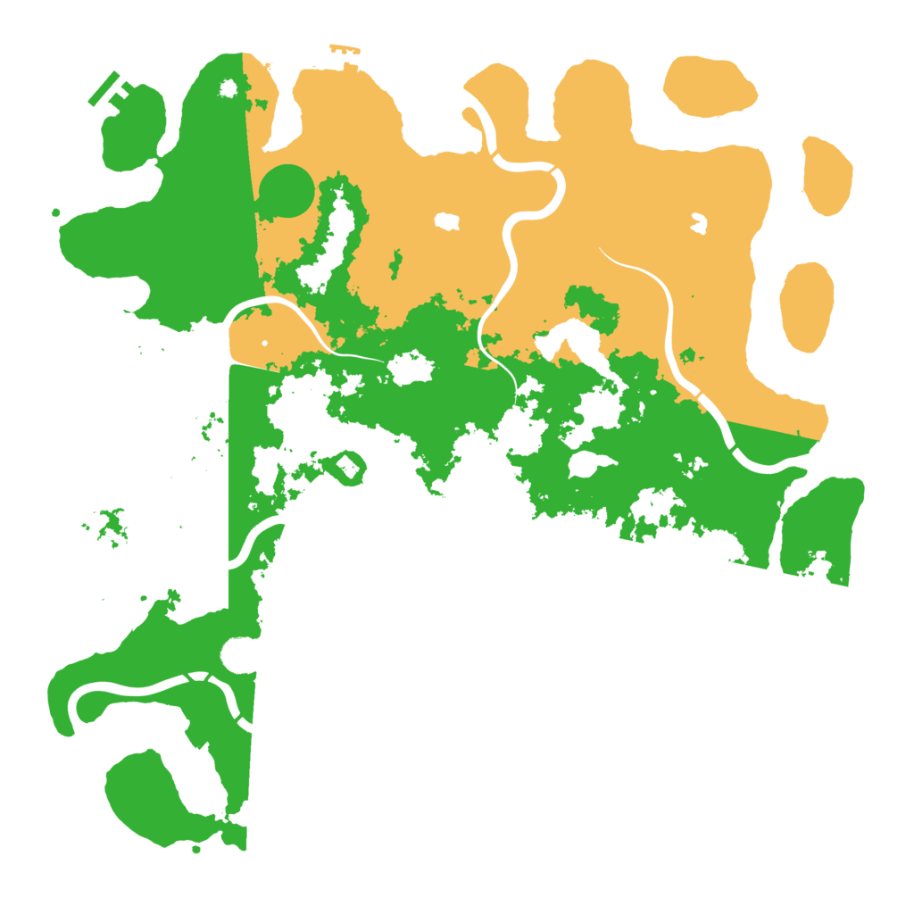 Biome Rust Map: Procedural Map, Size: 4500, Seed: 490385510