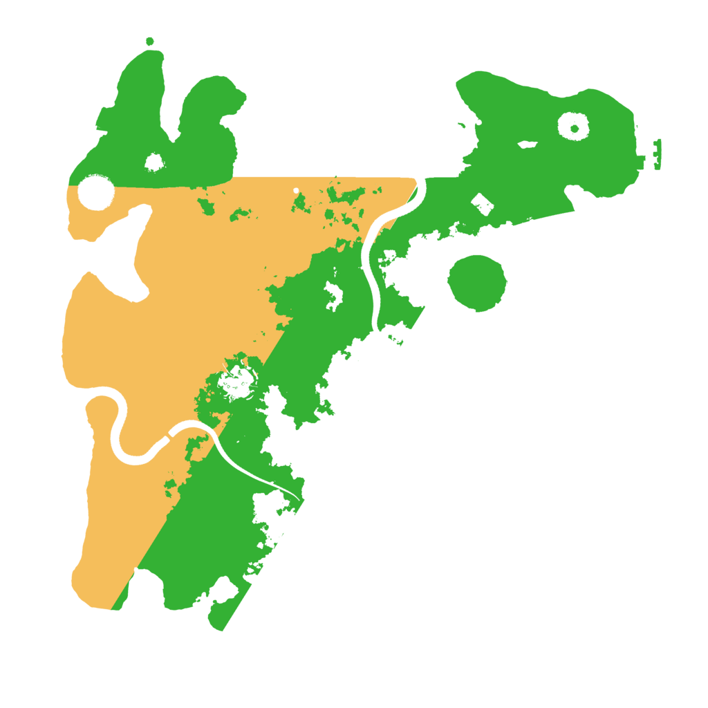 Biome Rust Map: Procedural Map, Size: 3500, Seed: 9393
