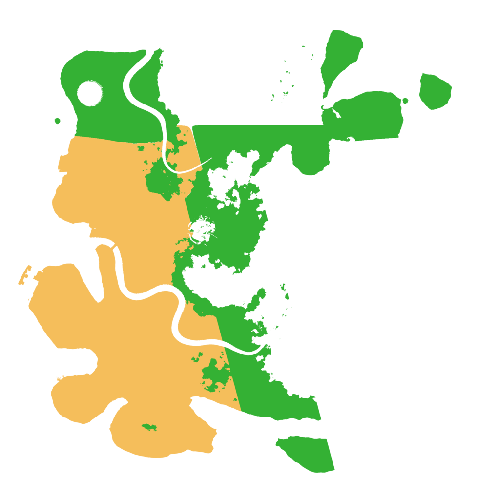 Biome Rust Map: Procedural Map, Size: 3500, Seed: 954386006