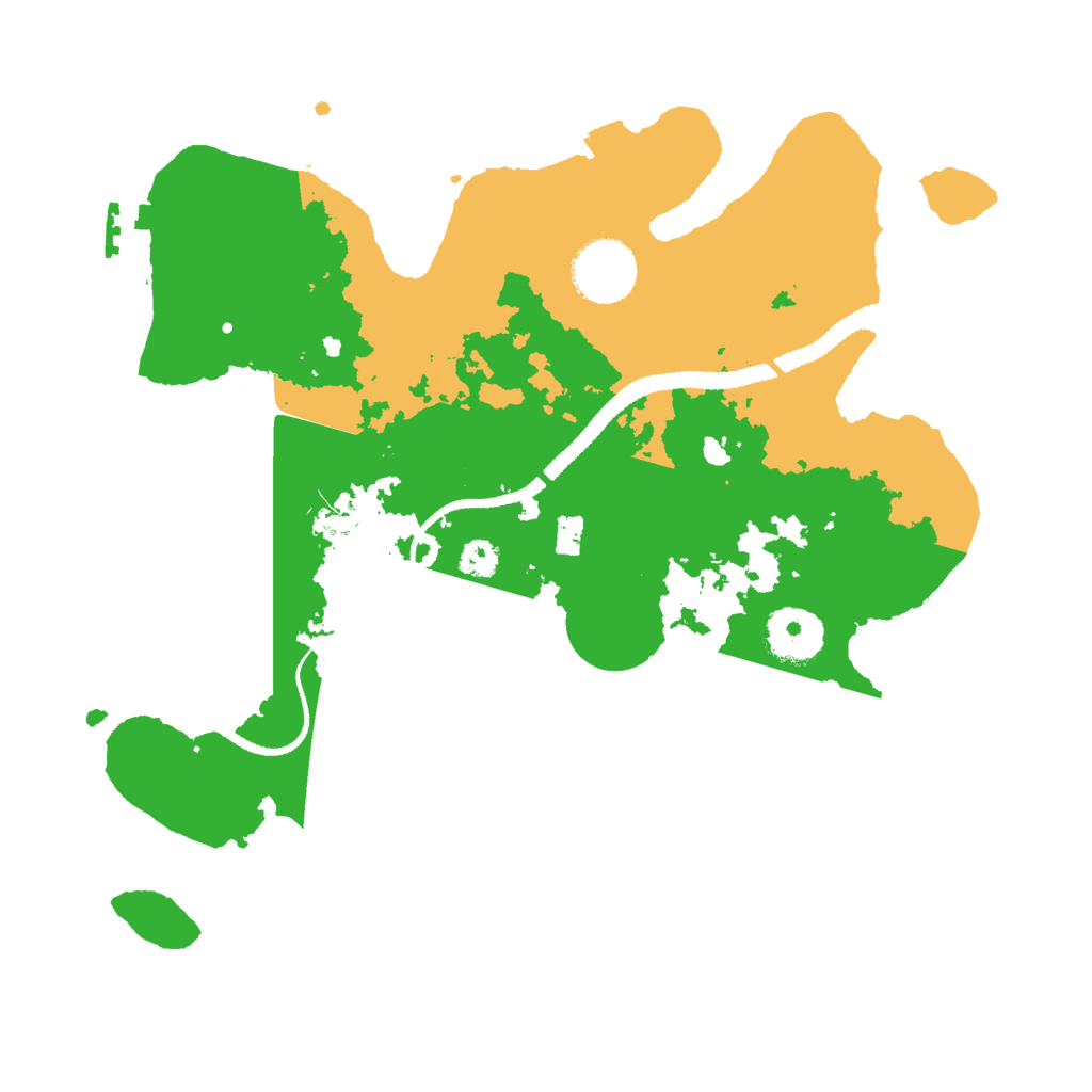Biome Rust Map: Procedural Map, Size: 3000, Seed: 29091